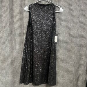 Tiana B. Black Sparkle Mini Dress